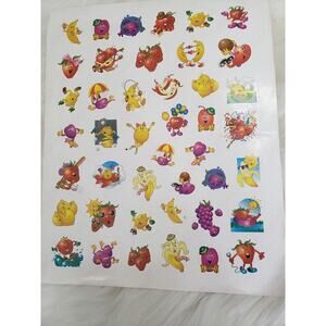 Scratch & Sniff Stickers‎ Sheet of 42 Fruit Vintage from Highlights Magazine